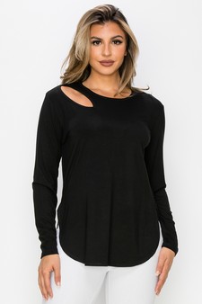 Women’s Almond Cut out Long Sleeve style 4