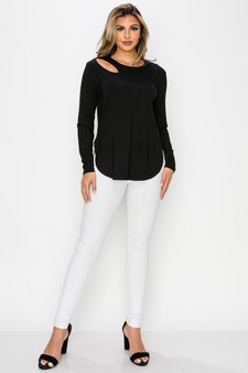 Women’s Almond Cut out Long Sleeve style 5