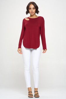 Women’s Almond Cut out Long Sleeve style 5