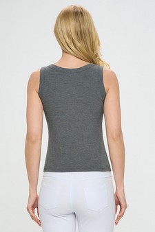 Women’s Ribbed Scoop Neck Tank (Large only) style 3