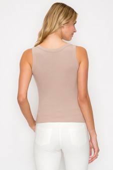 Women’s Ribbed Scoop Neck Tank (Large only) style 3