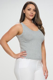 Women’s Ribbed Scoop Neck Tank (XL only) style 2