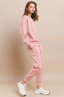 Sporty Chic UltraComfy Cropped Jogger Set style 2