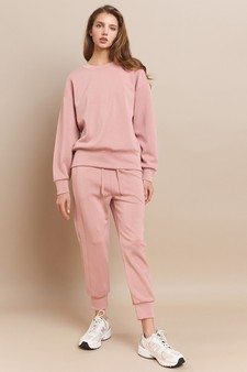 Sporty Chic UltraComfy Cropped Jogger Set style 5