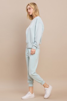 Sporty Chic UltraComfy Cropped Jogger Set style 2