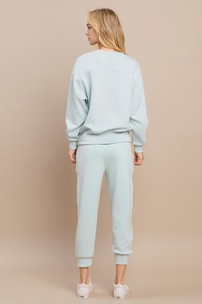 Sporty Chic UltraComfy Cropped Jogger Set style 3