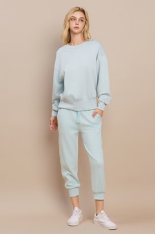 Sporty Chic UltraComfy Cropped Jogger Set style 5