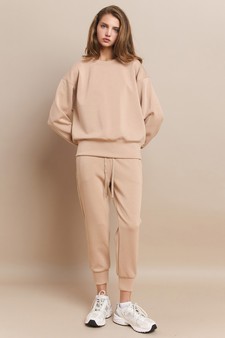 Sporty Chic UltraComfy Cropped Jogger Set style 5