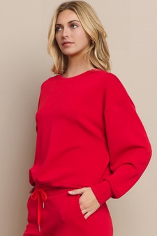 Women’s Solid Crewneck UltraComfy Sweatshirt style 2