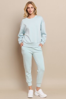 Women’s Solid Crewneck UltraComfy Sweatshirt style 5