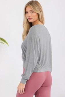 Women’s Ribbed Galore Long Sleeve Top style 3