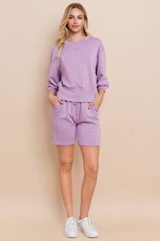 Sporty Chic UltraComfy Shorts Set style 5