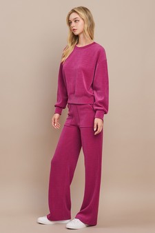 Women's Relaxed Ribbed Corduroy Set style 2