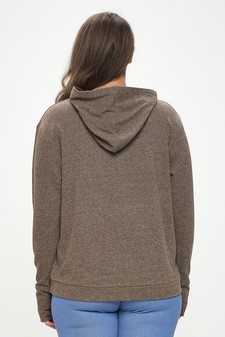 Women's Ultra Soft Hoodie with Thumb Hole style 3