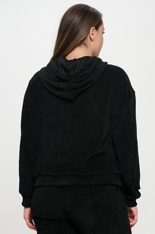 Women's Relaxed Ribbed Corduroy Hoodie style 3