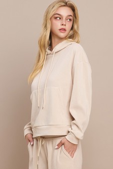 Women's Relaxed Ribbed Corduroy Hoodie style 2