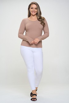Women's Soft & Smooth Ribbed Long-sleeved Top style 5
