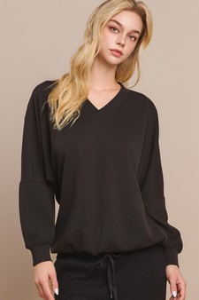 Women’s V-Neckline Raglan Sleeve Top style 4