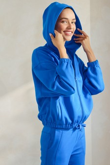 ETA 09/30/24 - Women's UltraComfy Zip-up Jacket with Hoodie style 2