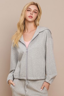 Women's UltraComfy Zip-up Jacket with Hoodie style 4