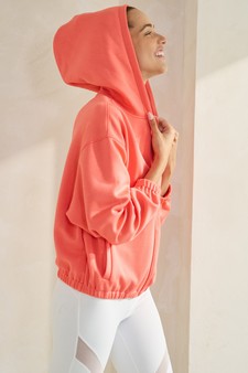 Women's UltraComfy Zip-up Jacket with Hoodie style 2