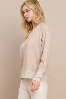 Women's Ultra Soft Long Sleeve V-Neck Pull-Over style 2