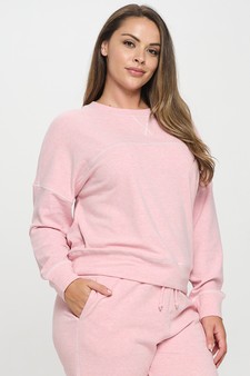 Women's Ultra Soft Long Sleeve Crew Neck Pull-Over (XL only) style 2