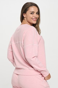 Women's Ultra Soft Long Sleeve Crew Neck Pull-Over (XL only) style 3