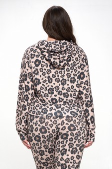 Women’s We Love Leopard Loungewear Hoodie style 3