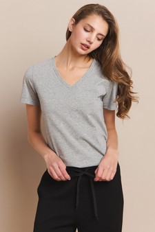 Women’s V-Neck Cotton T-shirt style 4