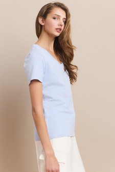 Women’s V-Neck Cotton T-shirt style 2