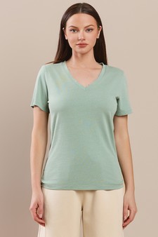 Women’s V-Neck Cotton T-shirt style 4