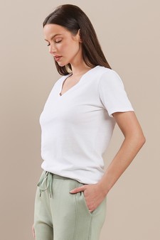 Women’s V-Neck Cotton T-shirt style 2