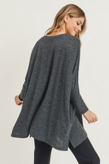 Women's Oversized Dolman Sleeve Tunic Top (Large only) style 5