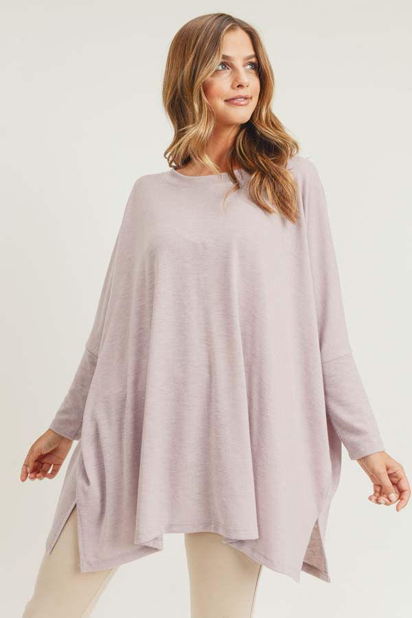 Women's Oversized Dolman Sleeve Tunic Top - Wholesale - Yelete.com