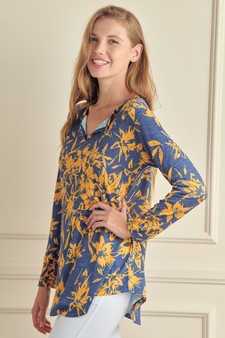 Women’s Keeping it Simple Floral Long Sleeve Top style 2
