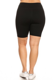 Women’s High Rise Matte Activewear Biker Shorts w/ Hidden Waistband Pocket (XL only) style 3