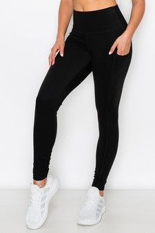 Women's Buttery Soft Activewear Leggings with Pockets (Large only) style 2