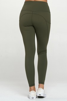 Women's Buttery Soft Activewear Leggings with Pockets (Medium only) style 3