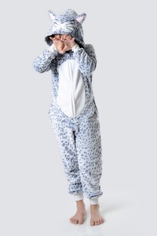 Kid's Leopard Animal Onesie Pajama (6pcs Medium only) style 2