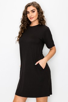 Women’s On The Go T- Shirt Dress With Pockets style 2