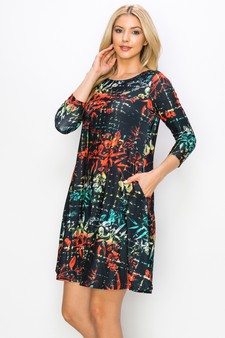 Women’s Morrow Floral Printed A-line Dress style 2