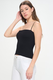Women’s Ribbed Thin Strapped Seamless Tank style 2