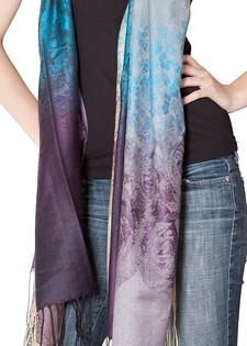 COLORFUL OMBRE PASHMINA SCARF style 6