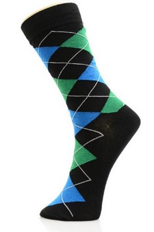 Men's Cotton Blended Dress Socks style 3