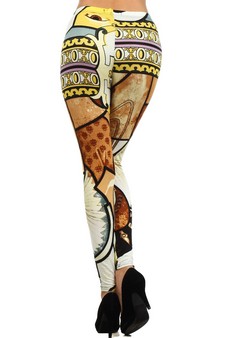 Lady's STELLA ELYSE Renaissance Pop Art Printed Legging style 4