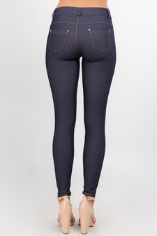 Women's Cotton-Blend 5-Pocket Skinny Jeggings style 3
