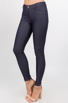Women's Cotton-Blend 5-Pocket Skinny Jeggings style 4