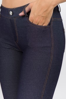 Women's Cotton-Blend 5-Pocket Skinny Jeggings style 5