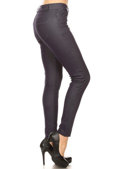 Women's Cotton-Blend 5-Pocket Skinny Jeggings style 2